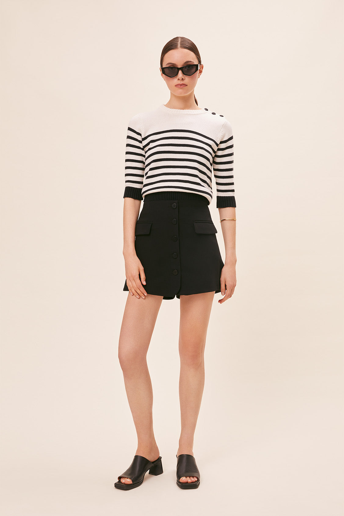 SUN-S24M01340 PEROZA BLK&WHT TOP