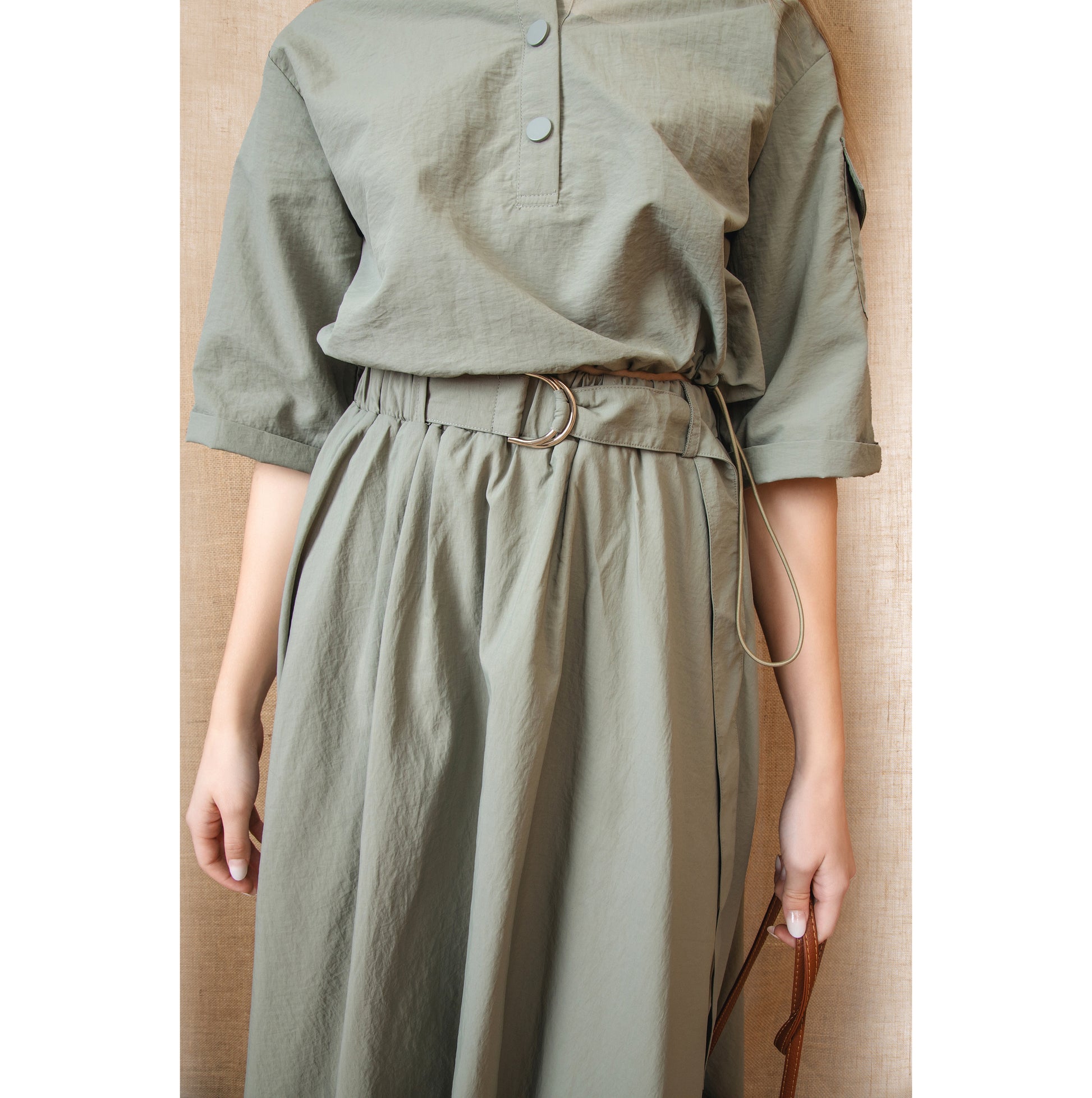 NUE-NUS4526 GREEN WILLOW SKIRT