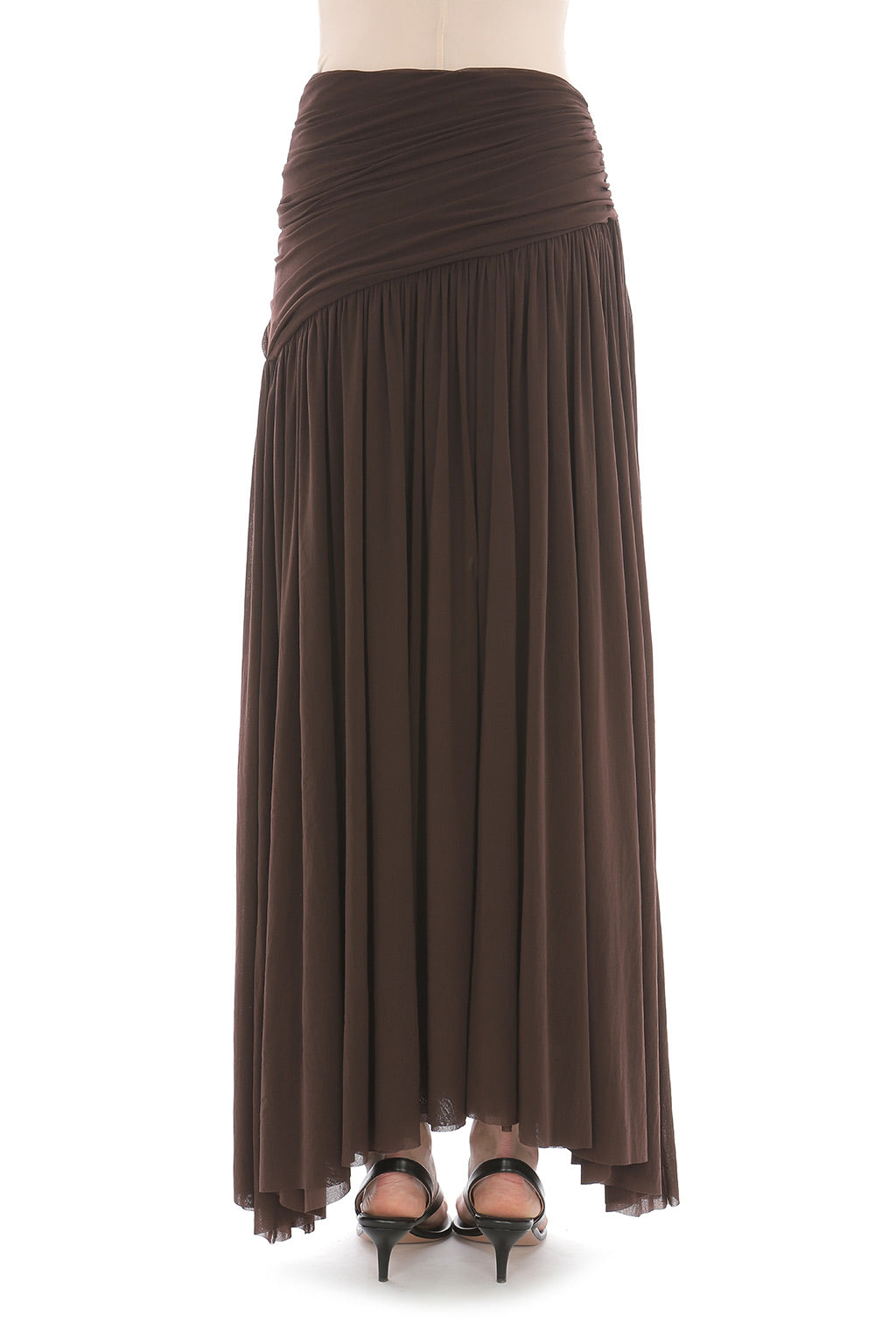 PHY-A0113 BROWN COTTON SKIRT main image 1