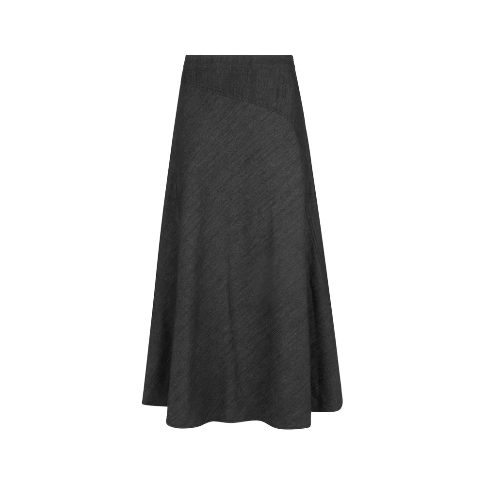 NUE-NUS4506 BLACK DENIM CASPIAN SKIRT
