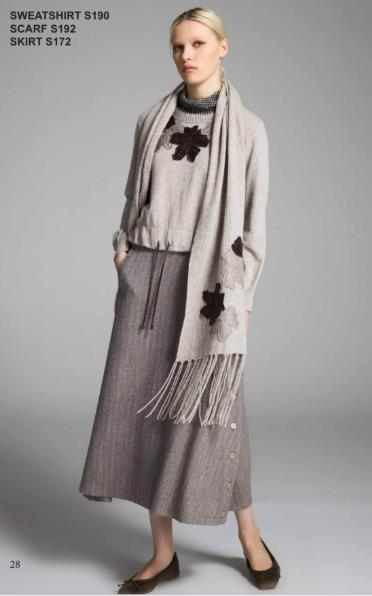 TRC-S172 TAUPE SKIRT