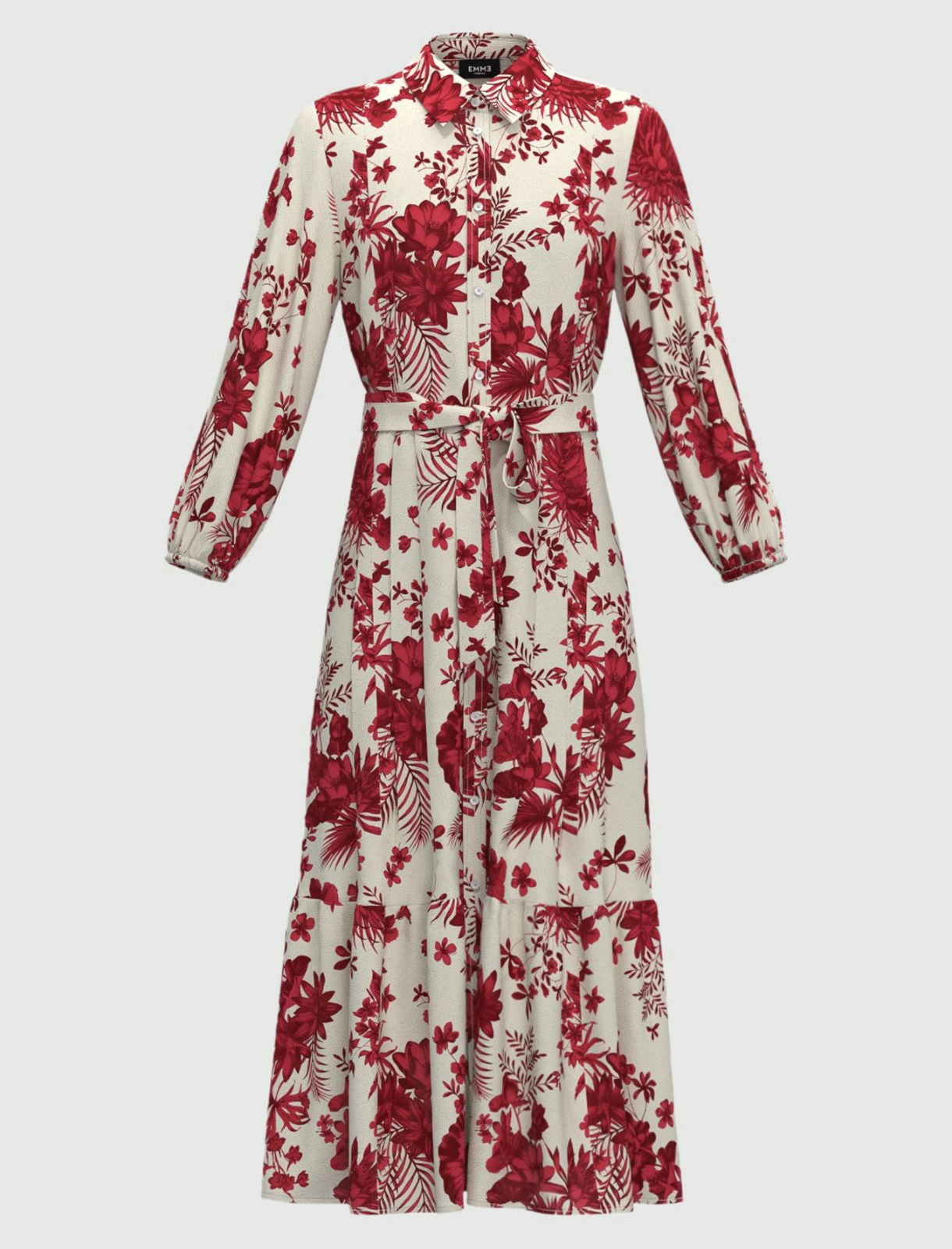 EBM-25152214 TISANA PRINTED TROPICAL DRESS