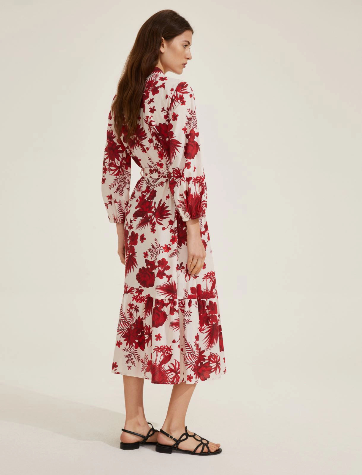 EBM-25152214 TISANA PRINTED TROPICAL DRESS