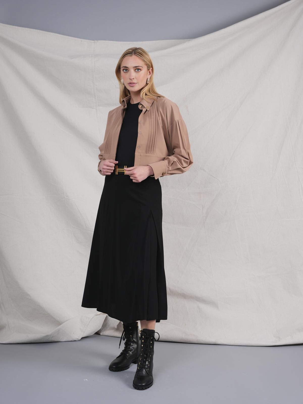 MIK-6128 BEIGE BLOUSE