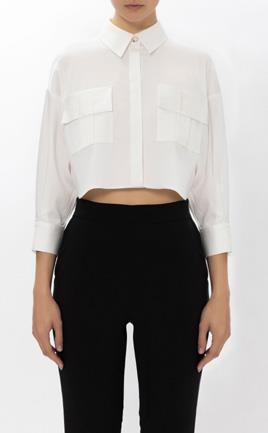 ELISABETTA FRANCHI CA08246 WHITE BLOUSE.