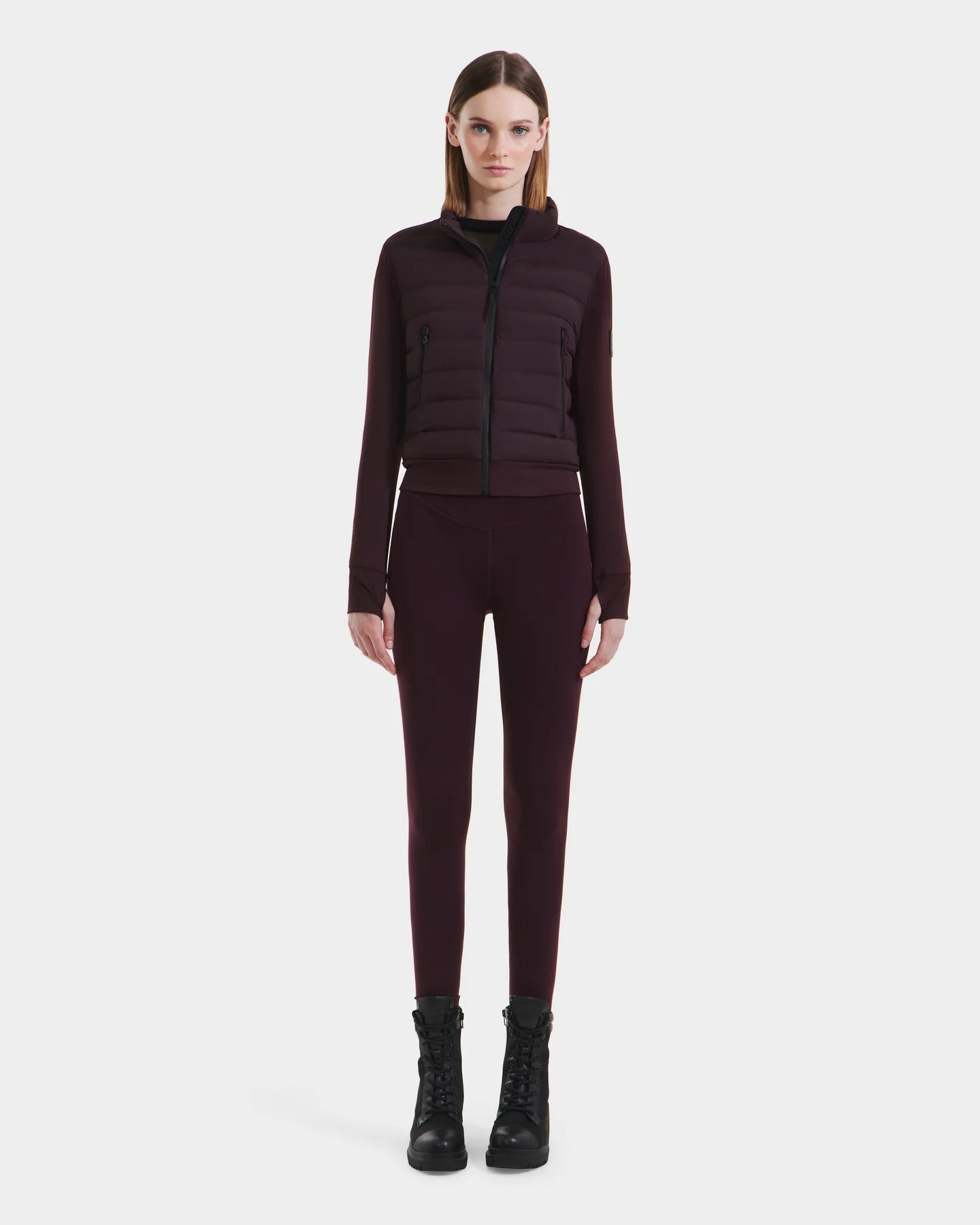 RUD-8125057 CAA BURGANDY HOODED JACKET