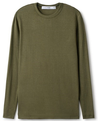 INO-M2-270S OLIVE SMOOTH T-SHIRT