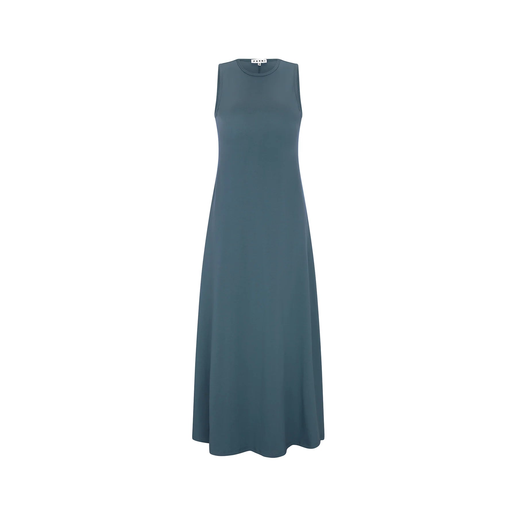 PARNI D338 BLUE COTTON DRESS