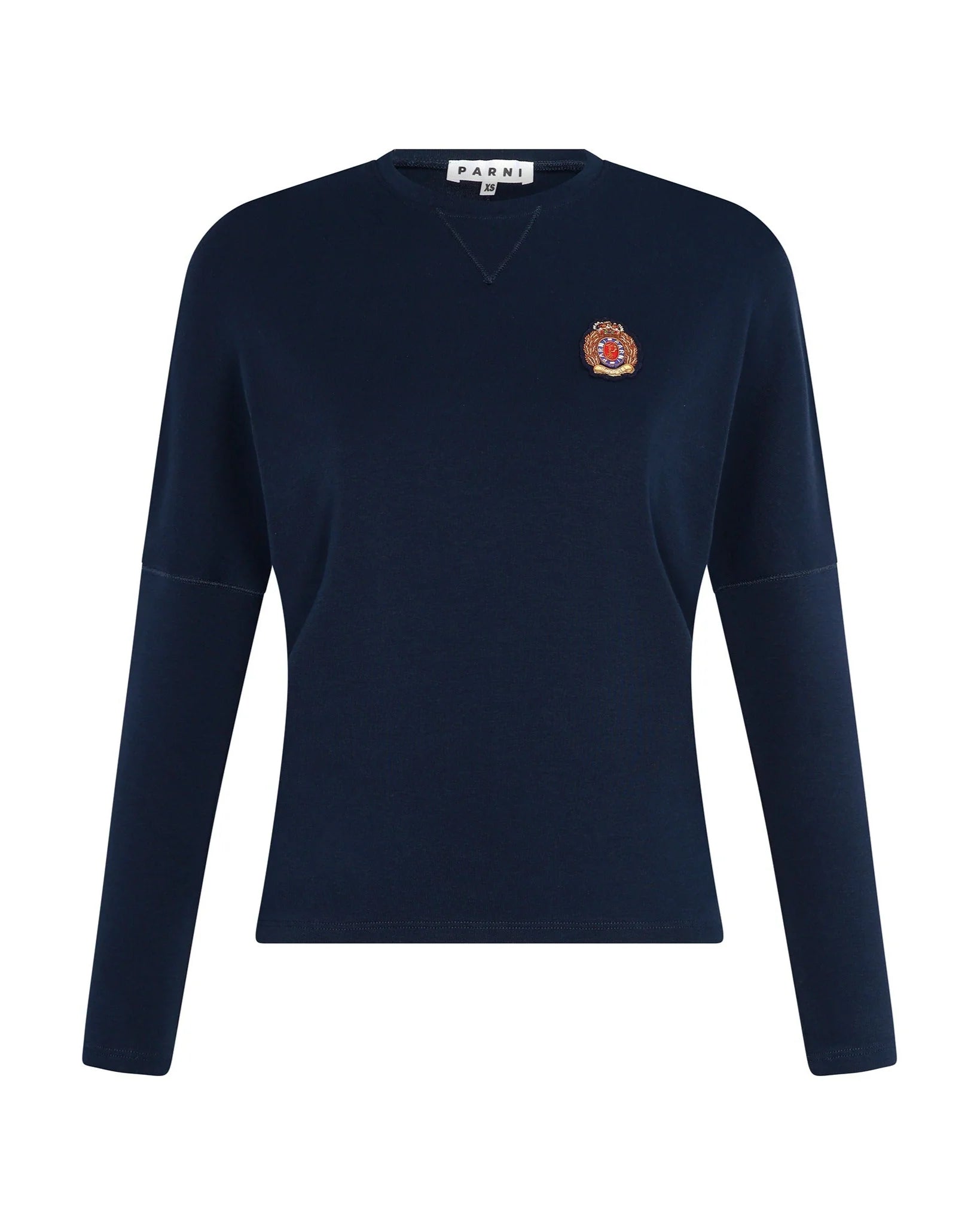 PAR-T427 NAVY EMBLEM DOLMAN T-SHIRT