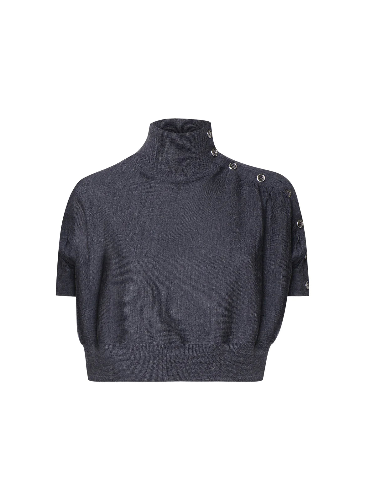 PKO-103929 BEVERINO GREY P.NECK TOP