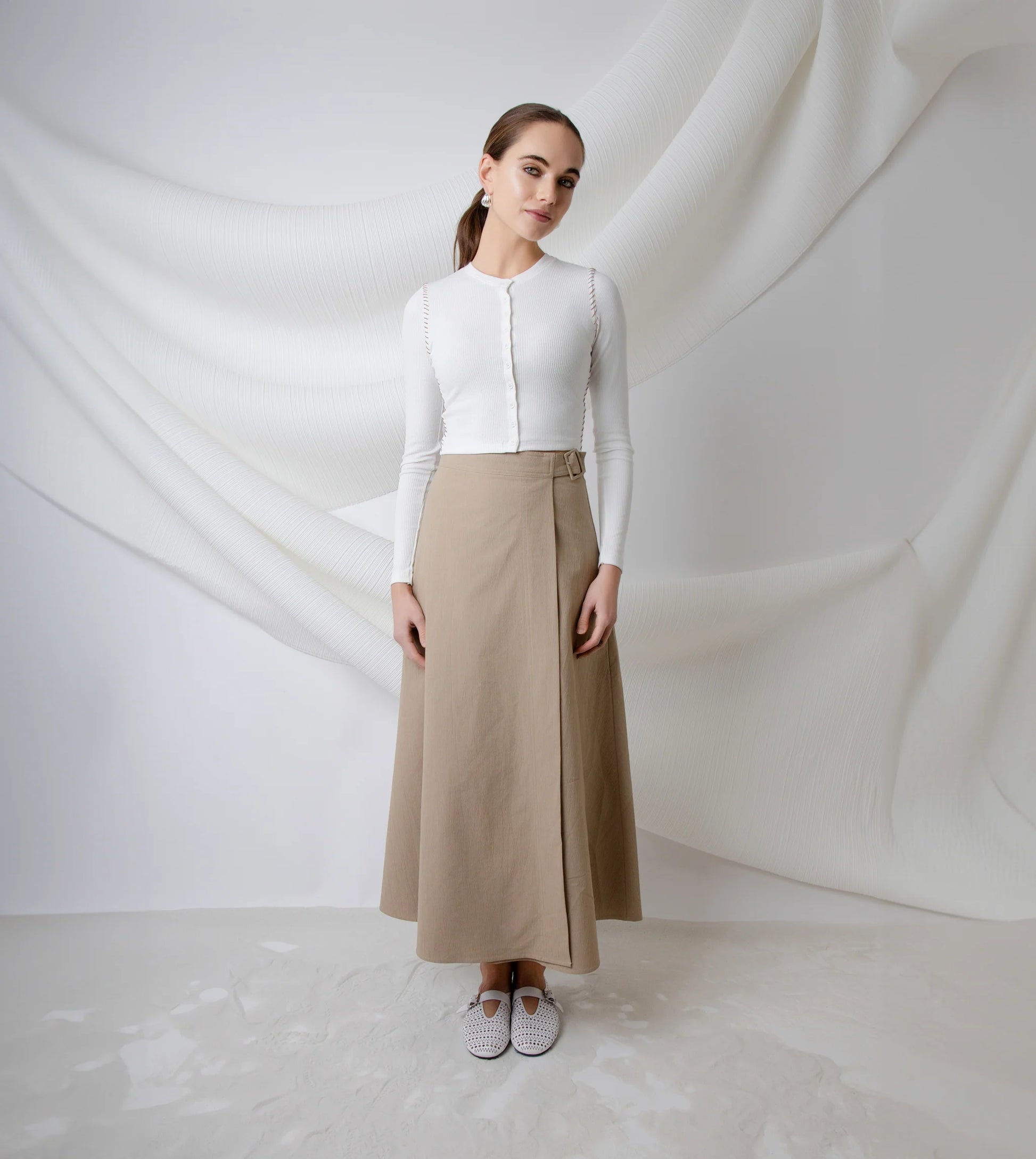MUN-MNS4549 TAN AMARA SKIRT