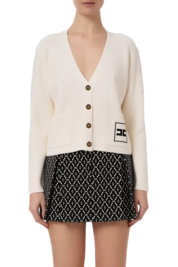 ELS-MK22S47 BLACK CARDIGAN