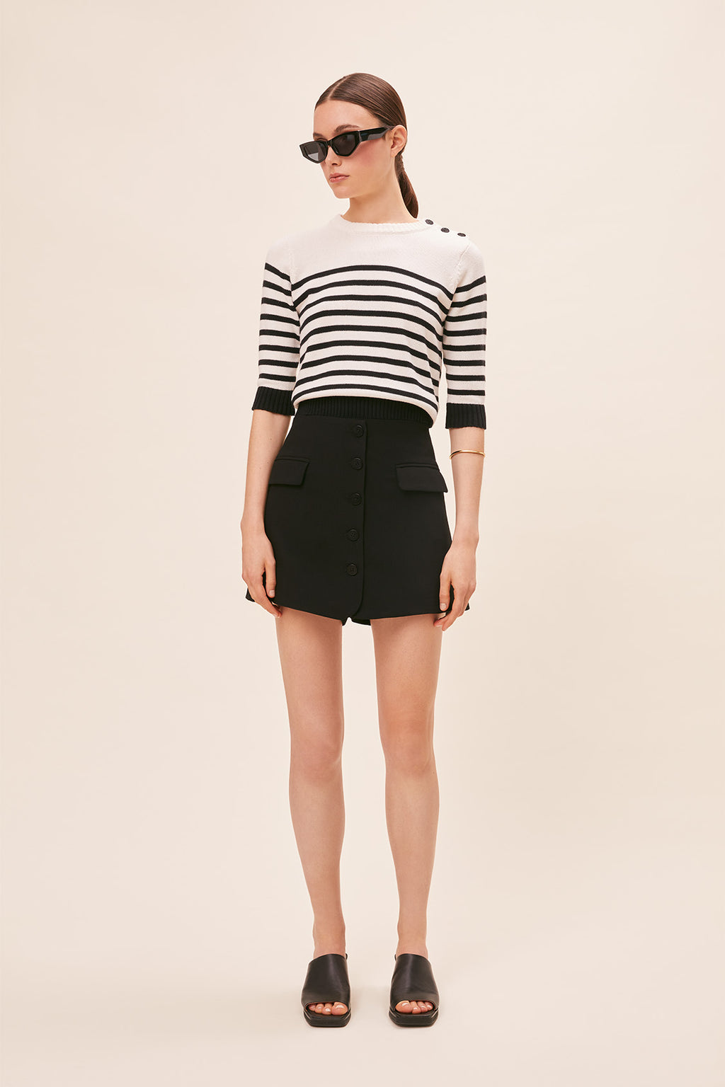 SUN-S24M01340 PEROZA BLK&WHT TOP