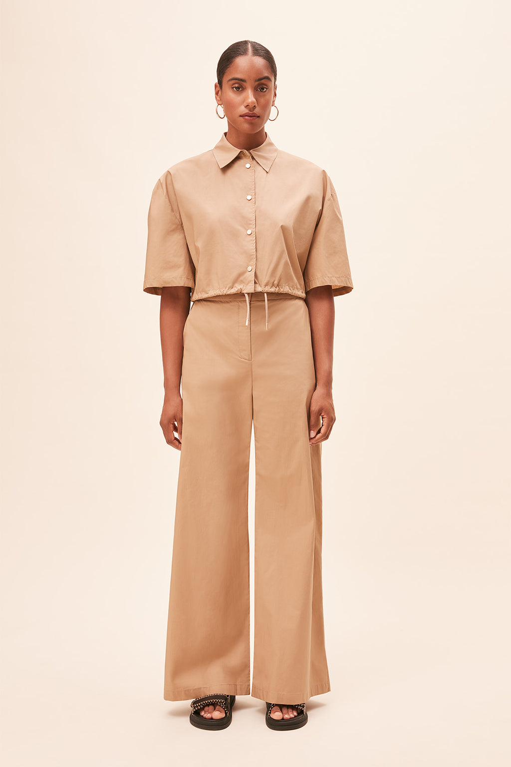 SUN-S24C07182 LUCIE BEIGE BLOUSE
