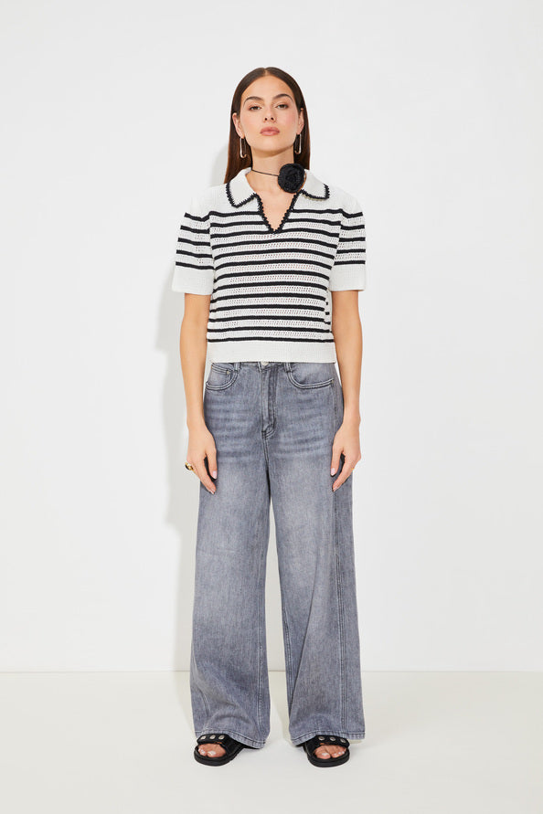 SUN-S25M01347 PABLONI STRIPED TOP