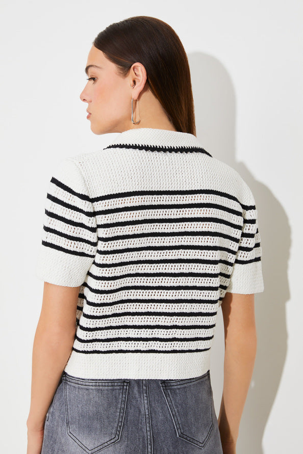SUN-S25M01347 PABLONI STRIPED TOP