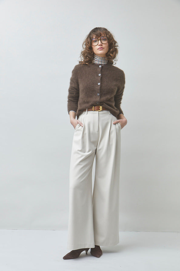SUN-GALINA BROWN CARDIGAN