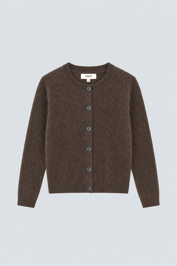 SUN-GALINA BROWN CARDIGAN