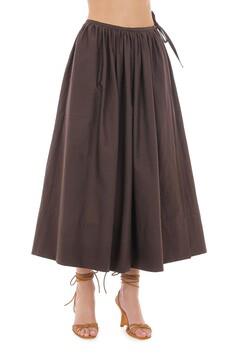 PHY-A0113 BROWN COTTON SKIRT