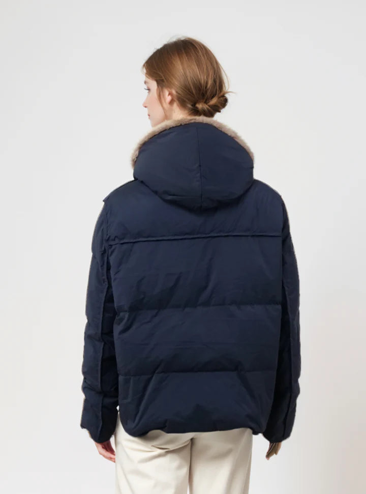 LVN-INGRID BLACK&CHESTNUT JACKET