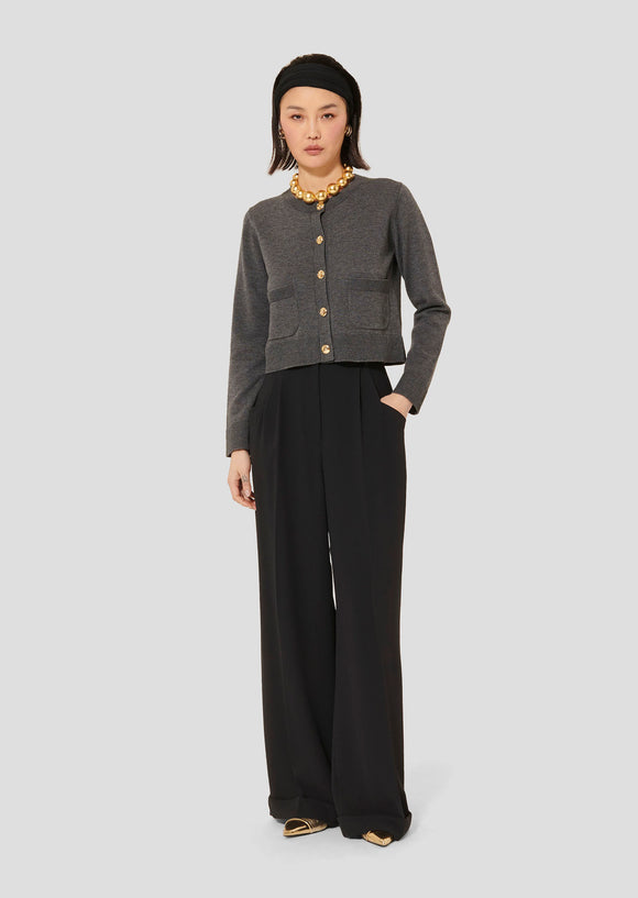 TAJ-TUGIM23TU650 GYSLAIN ECRU CARDIGAN
