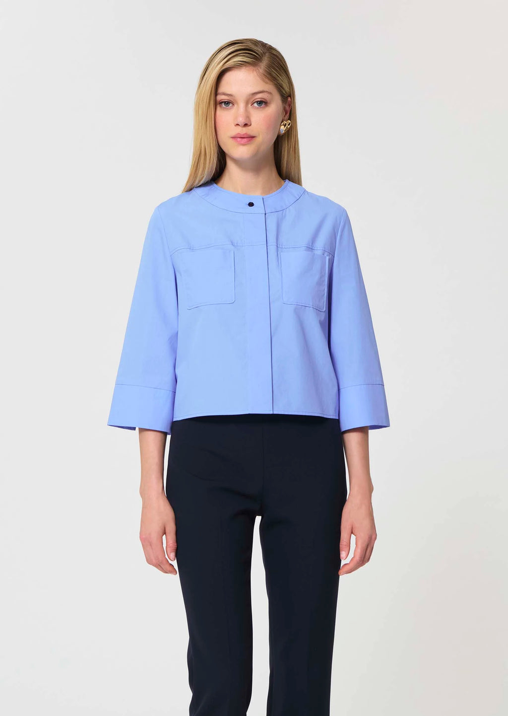 TAJ-CLOE SKY BLUE BLOUSE