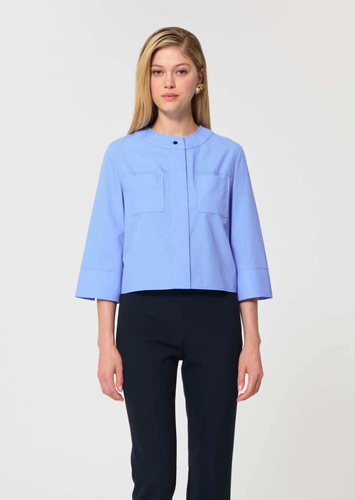 TAJ-CLOE SKY BLUE BLOUSE