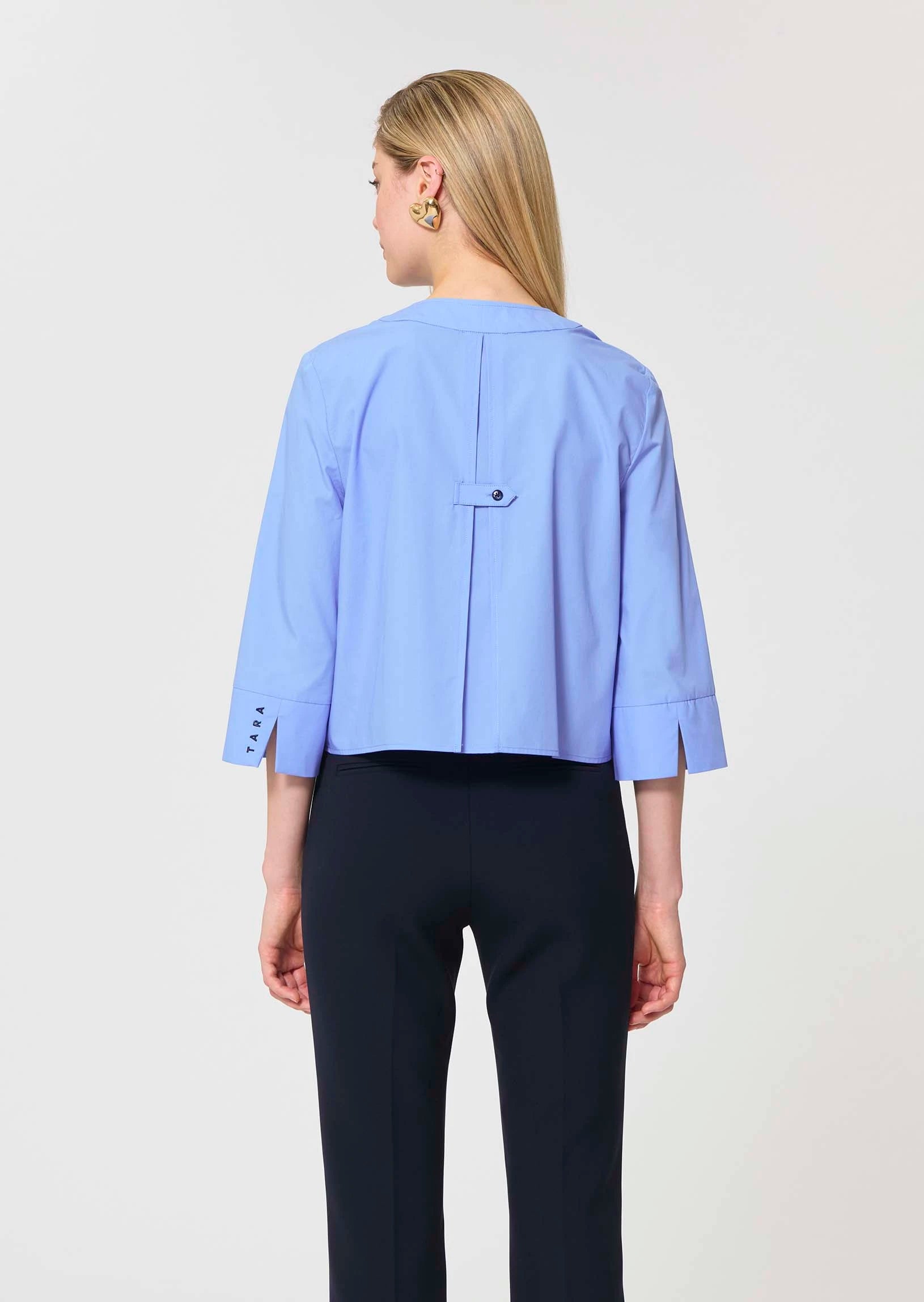 TAJ-CLOE SKY BLUE BLOUSE