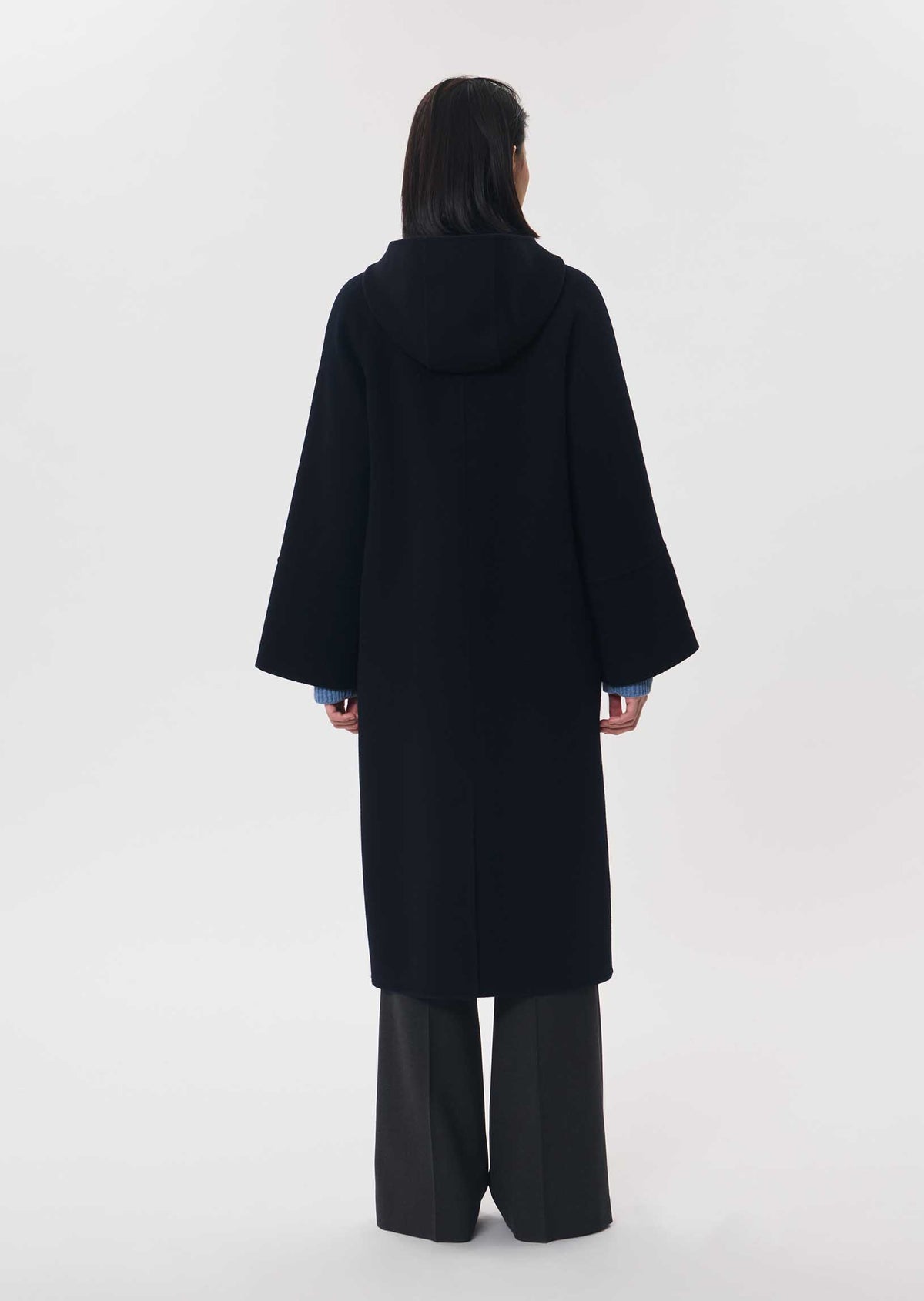 TAJ-MATTEO NAVY WOOL COAT