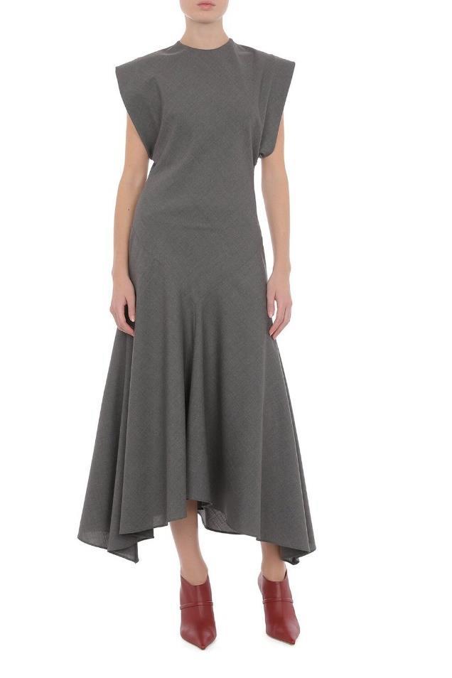 PHY-A005 GREY WOOL DRESS
