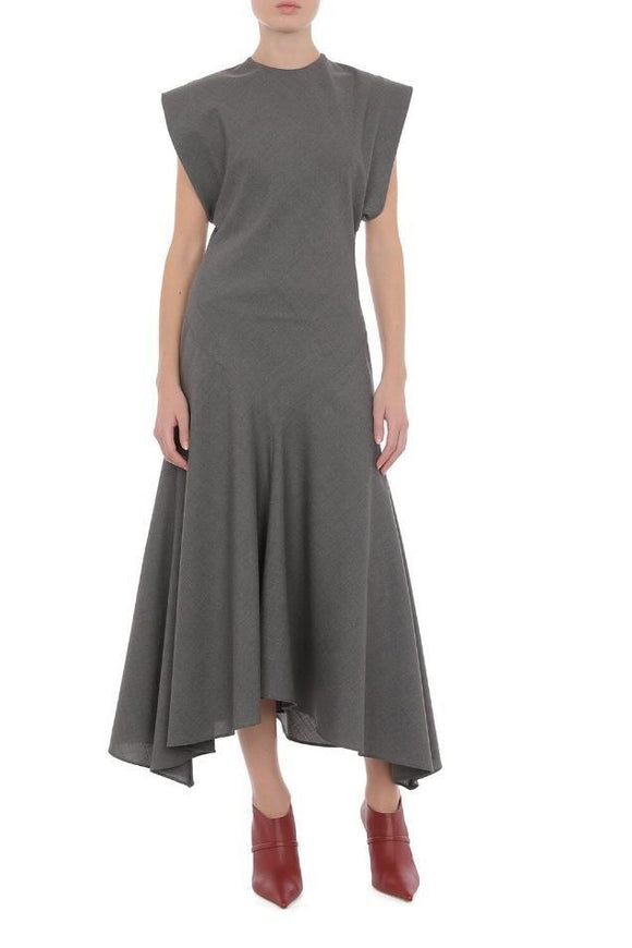 PHY-A005 GREY WOOL DRESS