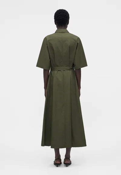 MM-2616621028 MMLALBERO GREEN SHIRT DRESS