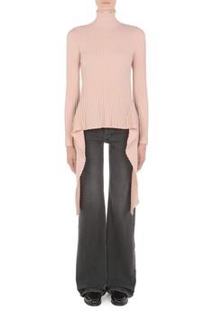 MSC-0913 PINK POLO KNIT WRAP TOP