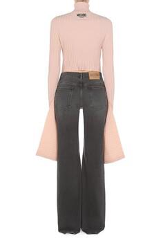 MSC-0913 PINK POLO KNIT WRAP TOP