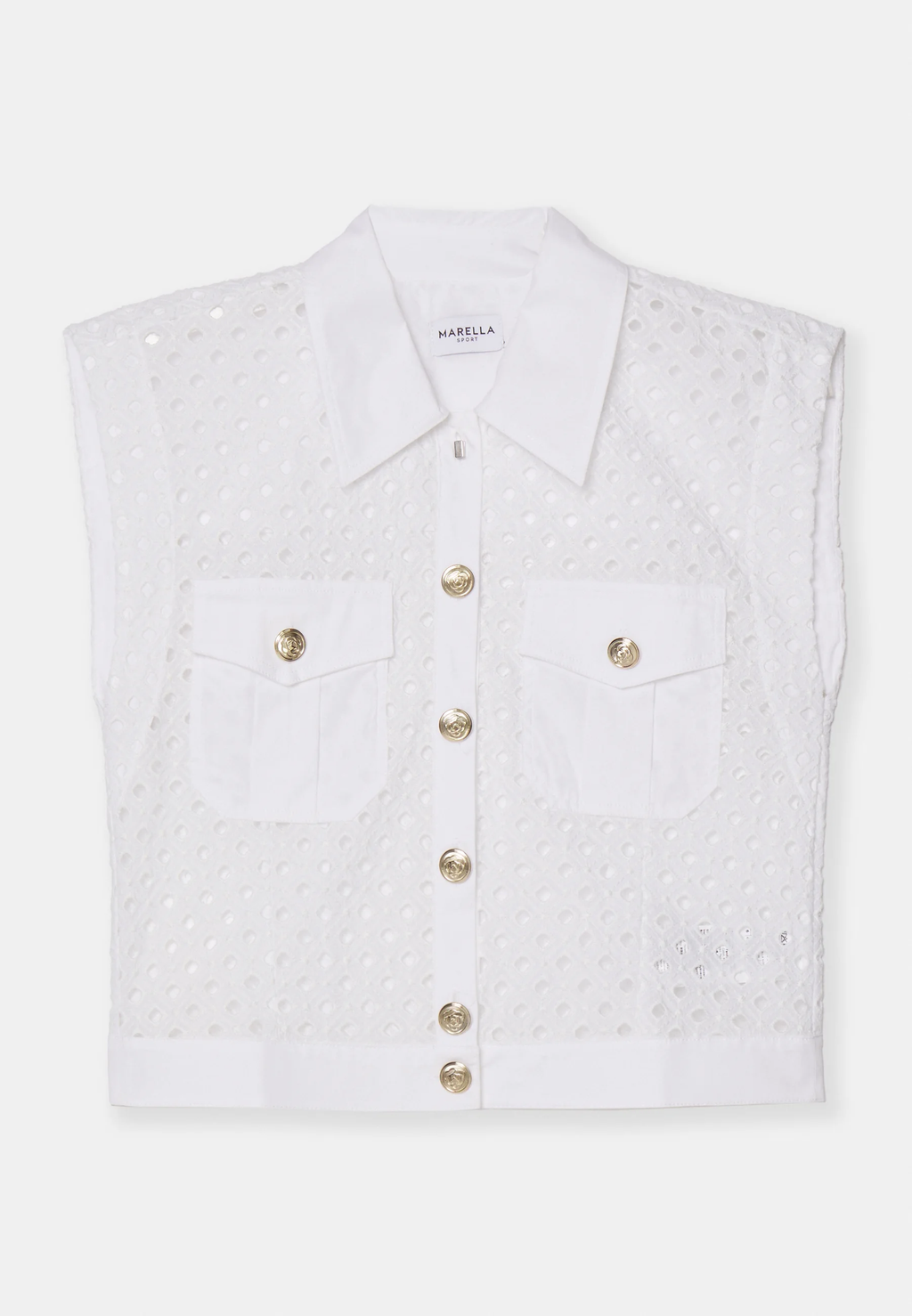 MRL-241311122 GLADIS WHITE LACE SHIRT