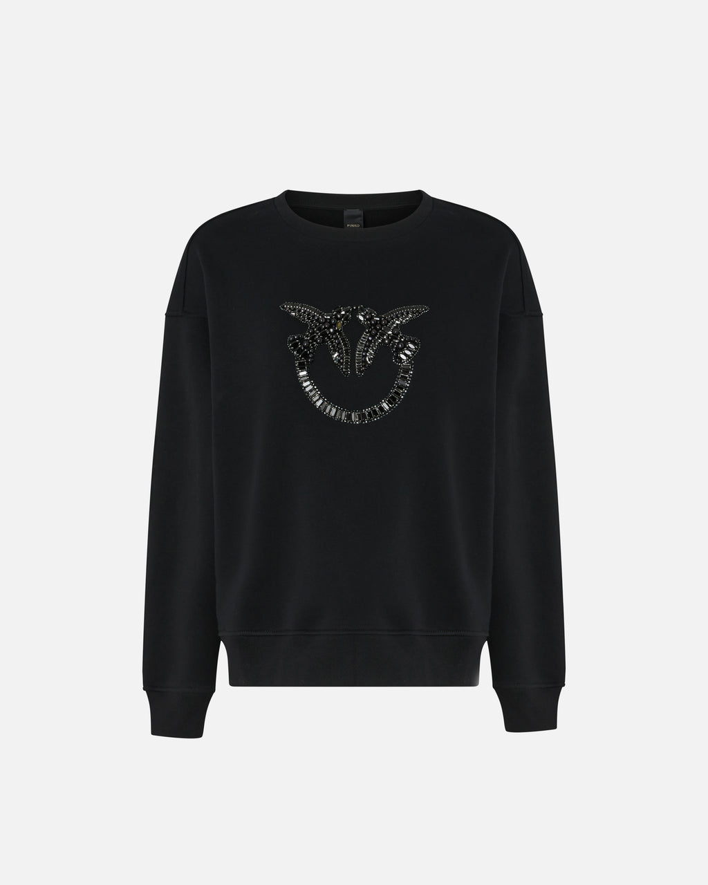PKO-100534 NELLY BLACK JEWEL LOGO SWEATSHIRT