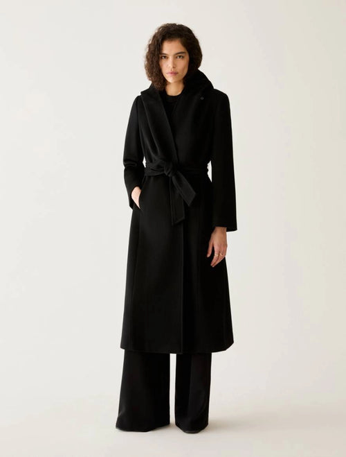 PNK-22101012 PBPBERMUDA BLACK TRENCH COAT