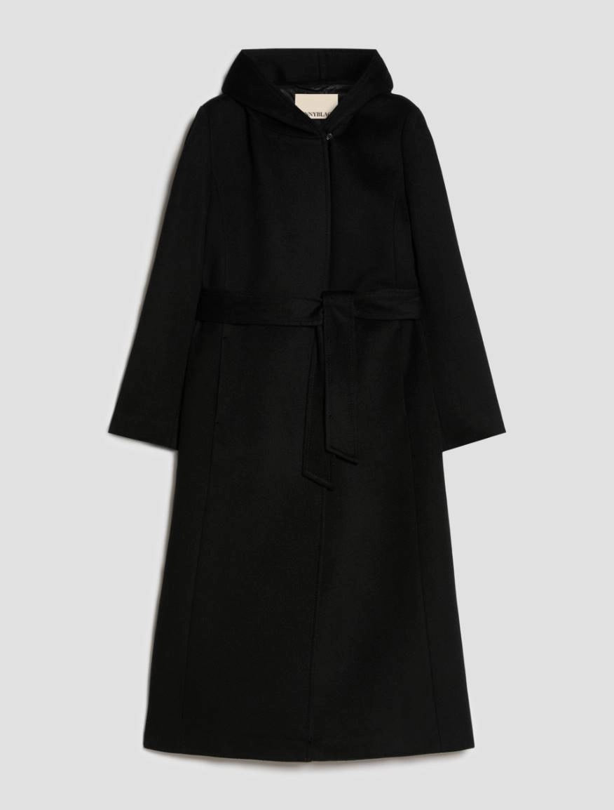 PNK-22101012 PBPBERMUDA BLACK TRENCH COAT