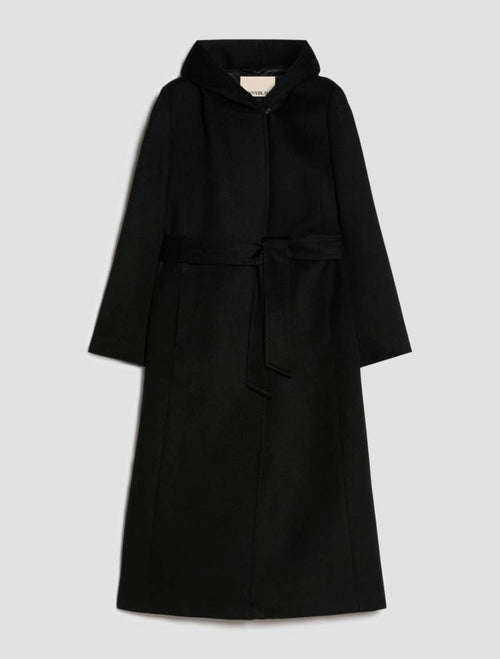 PNK-22101012 PBPBERMUDA BLACK TRENCH COAT