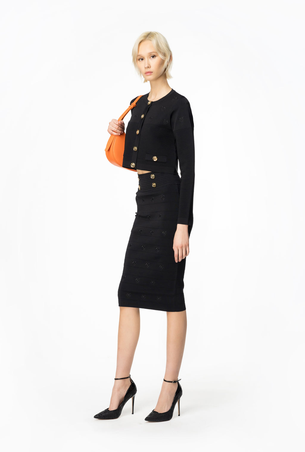 PKO-102881 CILIEGIO BLACK CARDIGAN