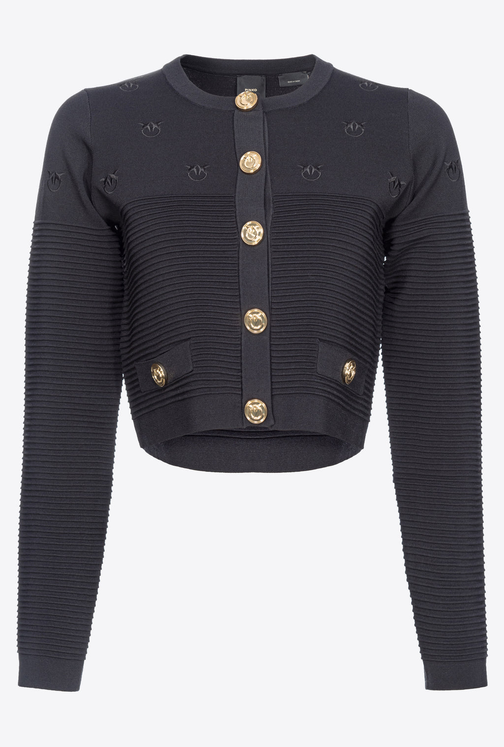 PINKO 102881 CILIEGIO BLACK CARDIGAN