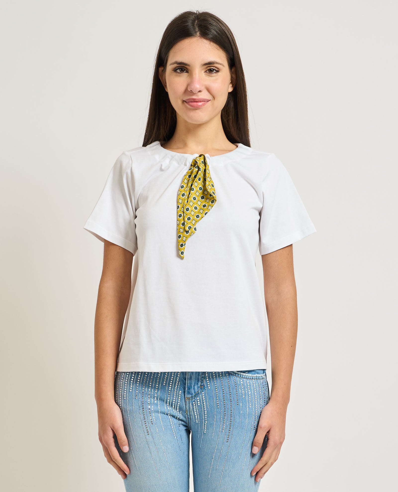 IBL-261797109 IBLCLIMA WHITE RUST CARF T-SHIRT