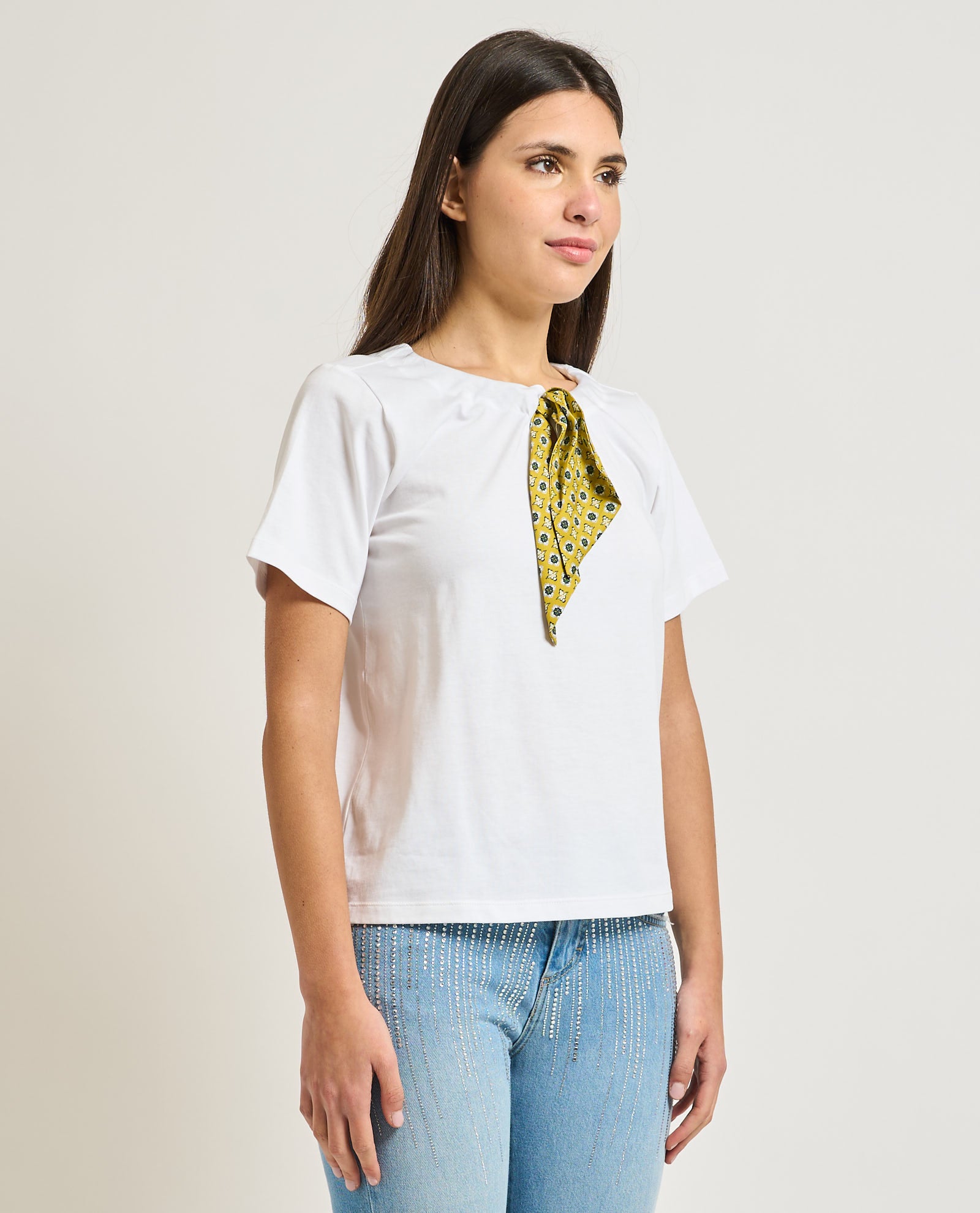 IBL-261797109 IBLCLIMA WHITE RUST CARF T-SHIRT