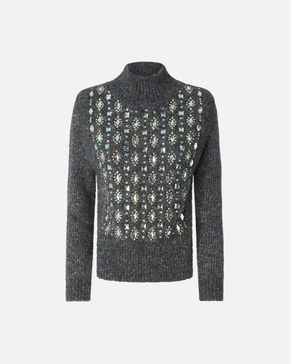 PKO-105971 MIRROR IMAGE TONE KNIT TOP