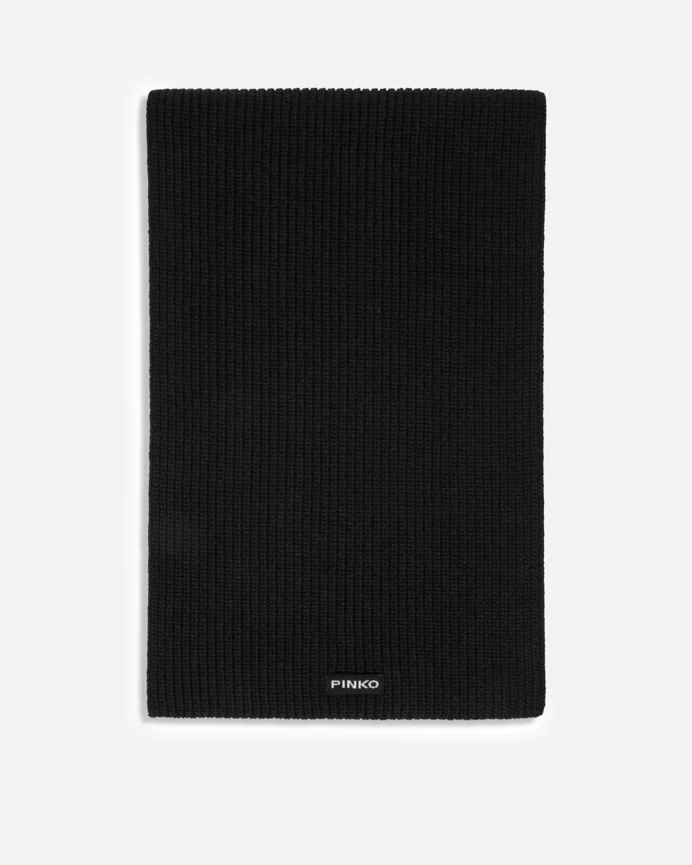 PKO-105996 SLOVENIA BLACK RIBBED SCARF