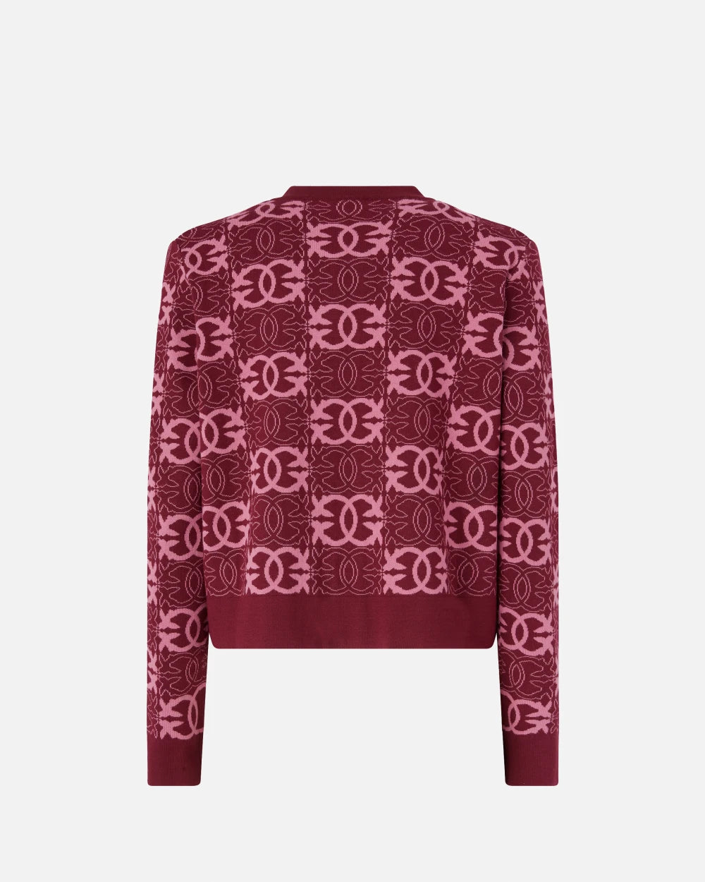 PKO-106043 FOUND OMEONE BURGUNDY CARDIGAN