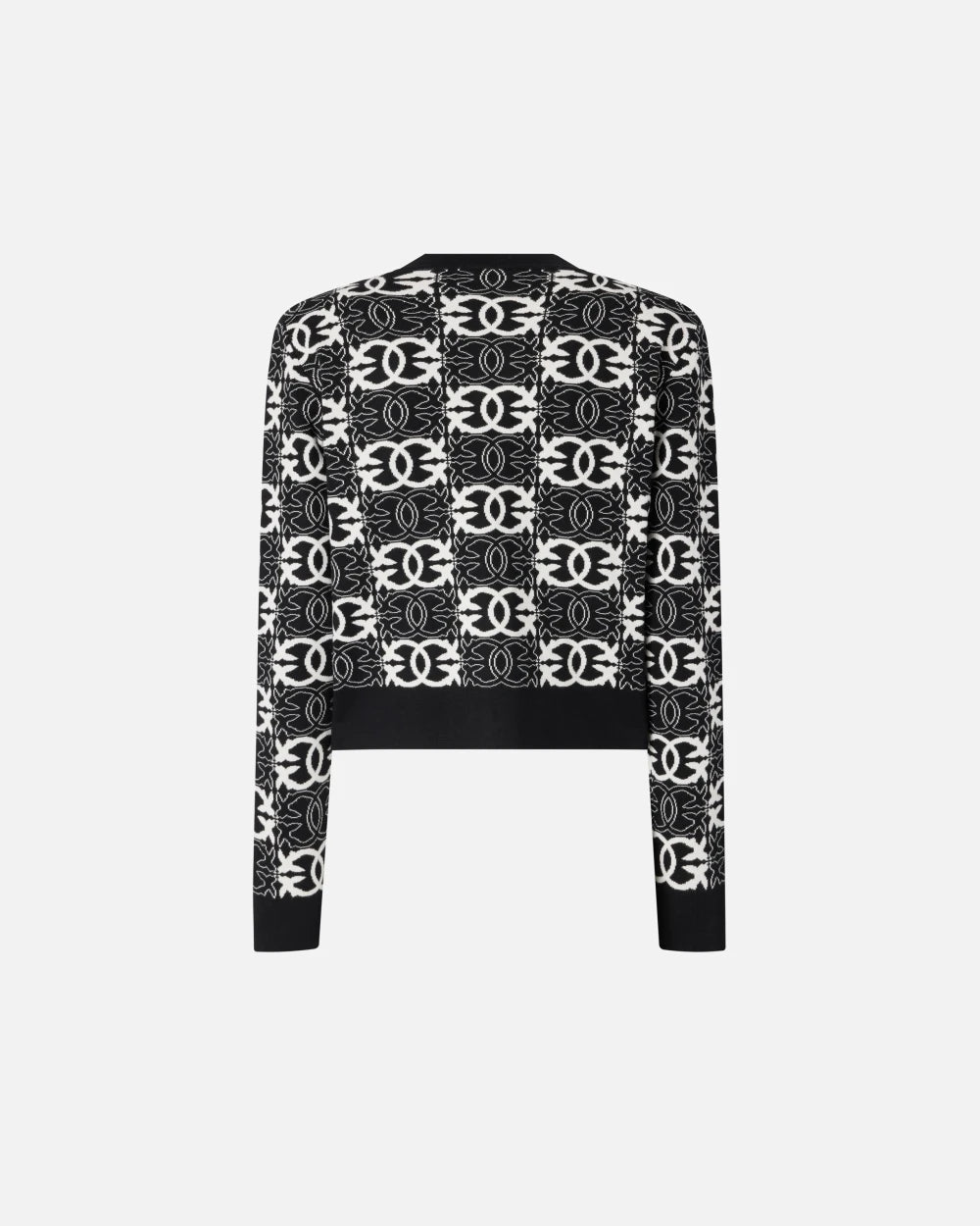 PKO-106043 FOUND OMEONE BLACK CARDIGAN
