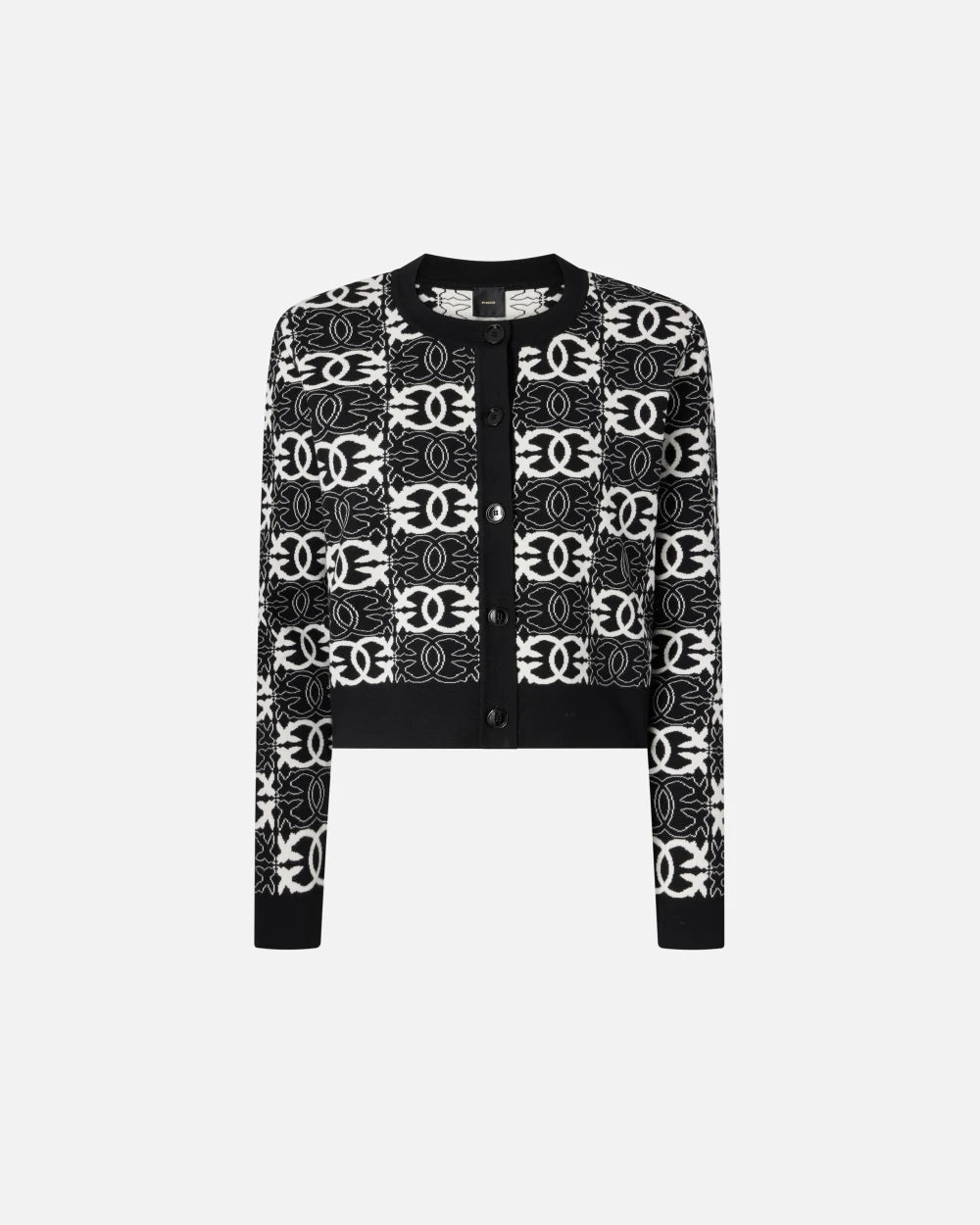 PKO-106043 FOUND OMEONE BLACK CARDIGAN