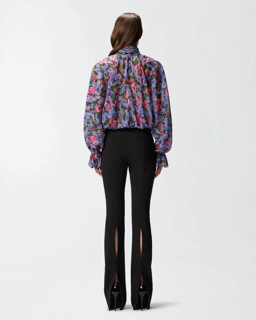 PKO-106125 ANDERE MULTI FLORAL PRINT BLOUSE