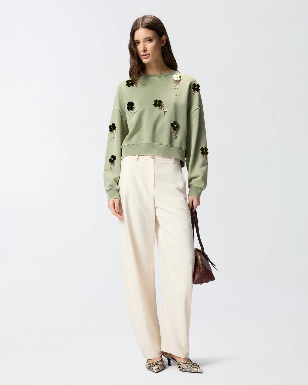 PKO-106302 KIKOINE SAGE JEWEL SWEATSHIRT